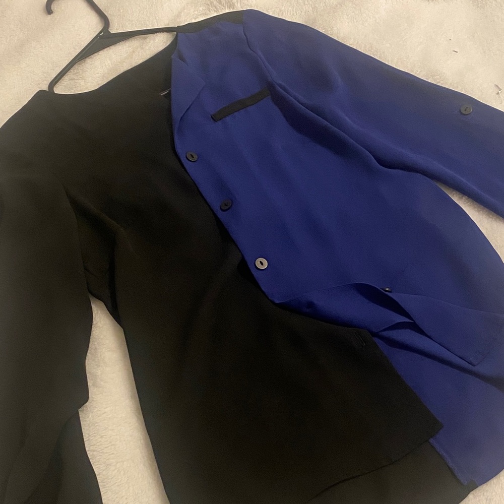 Vero Moda Black and Blue Blouse